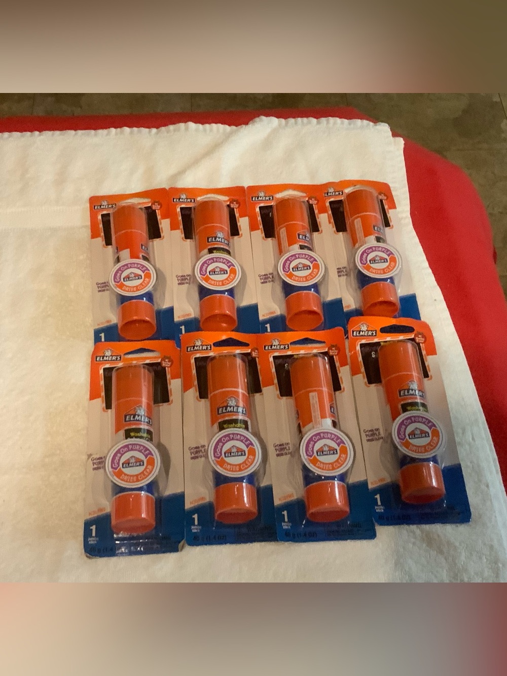 8Elmers Giant Glue Sticks Goes On Purple School Supply New